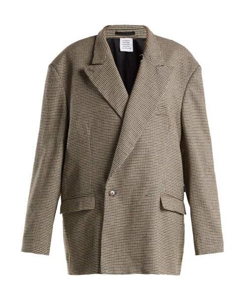 Oversized double-breasted jacket/ブラウン Stein OVERSIZED DOUBLE