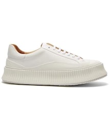 JIL SANDER | Jil Sander - Leather Low Top Trainers - Womens - White(スニーカー)