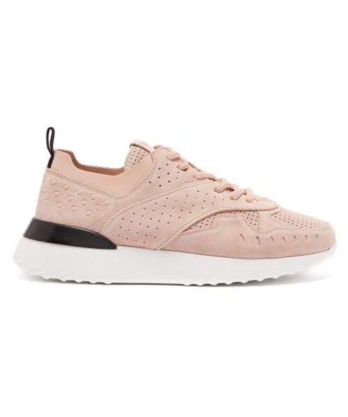 pink suede trainers womens