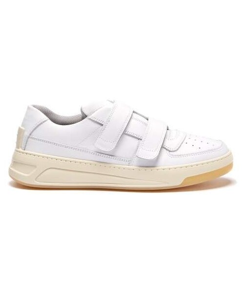 Acne Studios - Steffey Low Top Leather Trainers - Womens - White