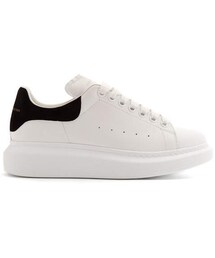 Alexander McQueen | Alexander McQueen Alexander Mcqueen - Raised Sole Low Top Leather Trainers - Womens - Black White(スニーカー)