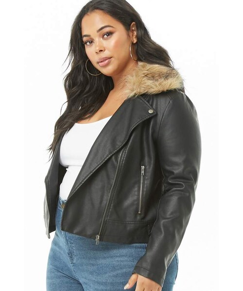 forever 21 fur jean jacket