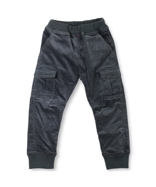 BRANSHES(ブランシェス)の「ストレッチスエードジョガーパンツ(その他パンツ・キッズ・キャメル/チャコールグレー・90cm~150cm)」の2枚目の写真