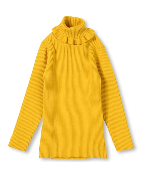 BRANSHES(ブランシェス)の「リブタートルニット(ニット/セーター・キッズ・アイボリー/カラシ/エンジ/ボーダー/ブラック・80cm~150cm)」の3枚目の写真