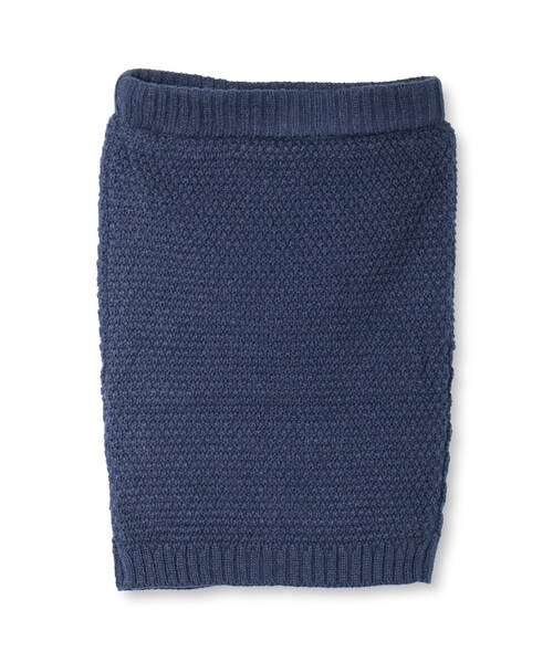 BRANSHES（ブランシェス）の「ニットスカート（スカート・キッズ・オフホワイト/ネイビーブルー・S～L）」の2枚目の写真
