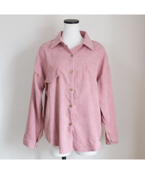 no brand（ノーブランド）の「コーデュロイオーバーJK（シャツ/ブラウス・レディース・その他）」の5枚目の写真