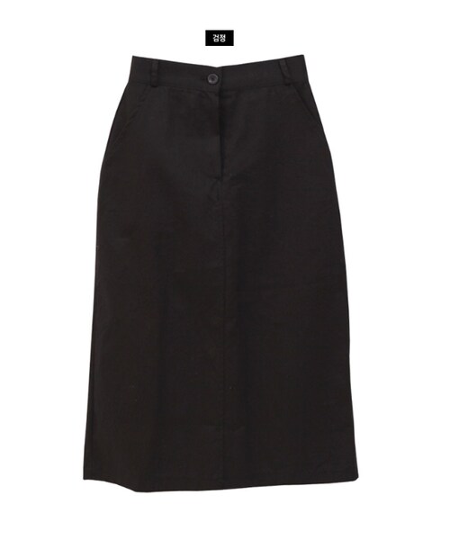 Dailyabout（デイリーアバウト）の「バックスリットバックゴムスカート（スカート・レディース・ホワイト/ブラック/ベージュ・FREE）」の2枚目の写真