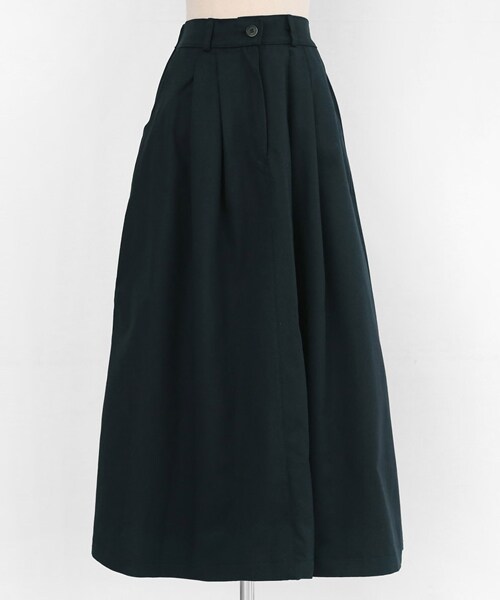 DHOLIC（ディーホリック）の「タックAラインロングスカート（スカート・レディース・ベージュ/ブルー・FREE）」の2枚目の写真