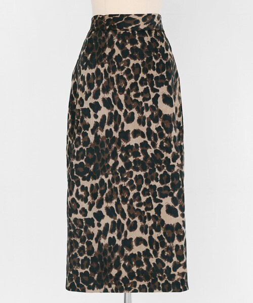 DHOLIC（ディーホリック）の「レオパードパターンスカート（スカート・レディース・グレー/ベージュ/ブラウン・FREE）」の2枚目の写真