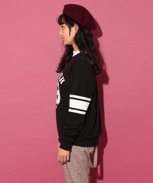 repipi armario(レピピ アルマリオ)の「ナンバリングウラケスウェット(トップス・ホワイト/グレー/ピンク)」の9枚目の写真