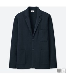 【セットアップ対応】エキストラファインメリノ ミラノリブロングジャケット ミラノリブニットジャケット/ブラック | Factelier (ファクトリエ)