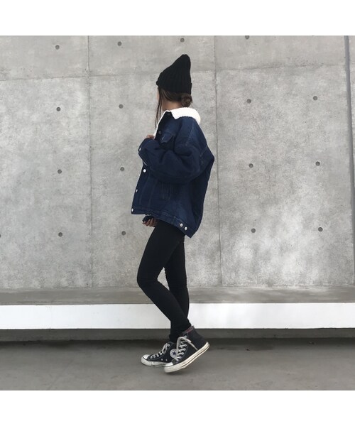 copine（コピン）の「再入荷！BIGシルエット裏ボアGジャン(2color)（デニムジャケット・レディース・その他）」の12枚目の写真