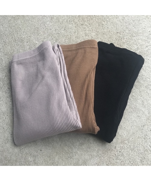 copine(コピン)の「再入荷!NEWカラー!!裾スリットリブレギンス(3color)【クリックポスト対象商品】(レギンス/スパッツ・レディース・その他)」の1枚目の写真