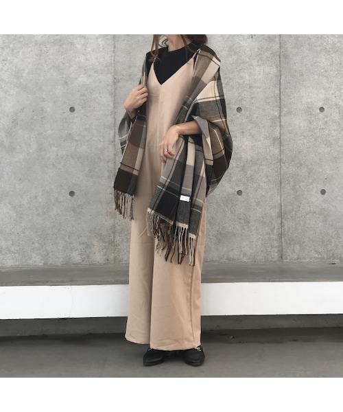 copine(コピン)の「再入荷!大人カラーチェック柄大判ストール/マフラー(3color)【クリックポスト対象商品】(ストール/ショール・レディース・その他)」の12枚目の写真