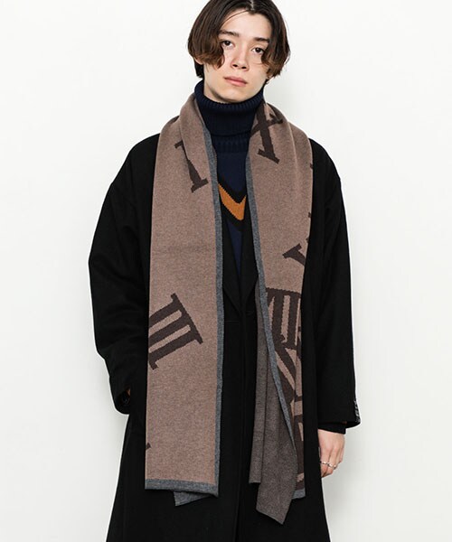 SHAREEF（シャリーフ）の「【11/30入荷予定】別注柄マフラー（その他・メンズ・BRN/ORG/BLK・FREE）」の8枚目の写真