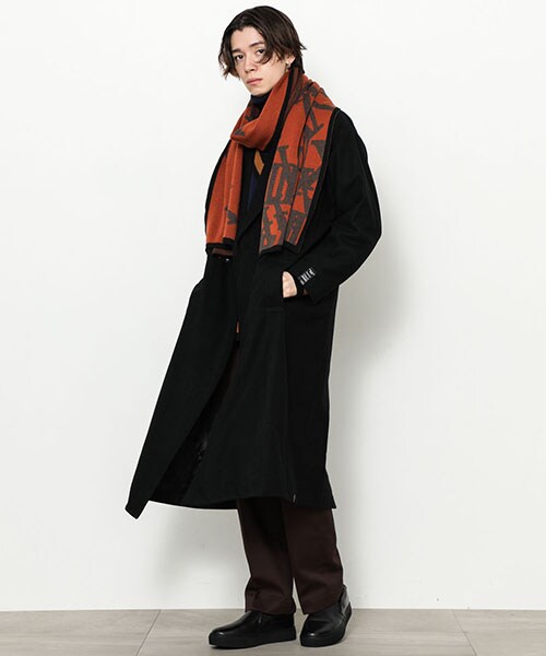 SHAREEF（シャリーフ）の「【11/30入荷予定】別注柄マフラー（その他・メンズ・BRN/ORG/BLK・FREE）」の14枚目の写真