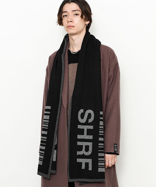 SHAREEF（シャリーフ）の「【11/30入荷予定】別注ロゴマフラー（その他・メンズ・BRN/ORG/BLK・FREE）」の7枚目の写真