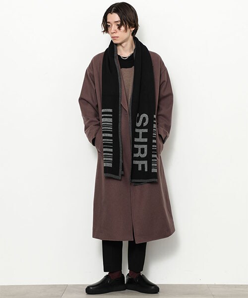 SHAREEF（シャリーフ）の「【11/30入荷予定】別注ロゴマフラー（その他・メンズ・BRN/ORG/BLK・FREE）」の6枚目の写真