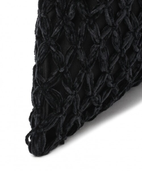 studio CLIP（スタディオクリップ）の「モール編みバンブーバッグ（バッグ・ブラック/オレンジ/ブラウン）」の8枚目の写真