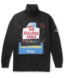 VETEMENTS | Vetements Oversized Appliquéd Cotton-Jersey Rollneck Sweatshirt(スウェット)
