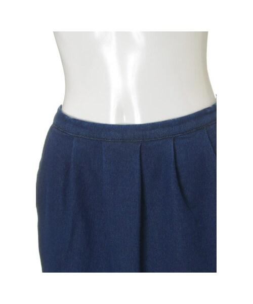 31 Sons de mode（トランテアン　ソン　ドゥ　モード）の「セットアップデニムインナー付コクーンスカート《予約アイテム》（スカート・レディース・インディゴブルー・３６/３８）」の5枚目の写真