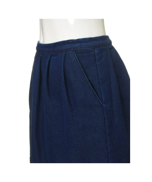 31 Sons de mode（トランテアン　ソン　ドゥ　モード）の「セットアップデニムインナー付コクーンスカート《予約アイテム》（スカート・レディース・インディゴブルー・３６/３８）」の6枚目の写真