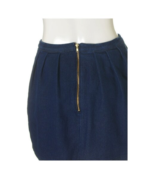 31 Sons de mode（トランテアン　ソン　ドゥ　モード）の「セットアップデニムインナー付コクーンスカート《予約アイテム》（スカート・レディース・インディゴブルー・３６/３８）」の7枚目の写真