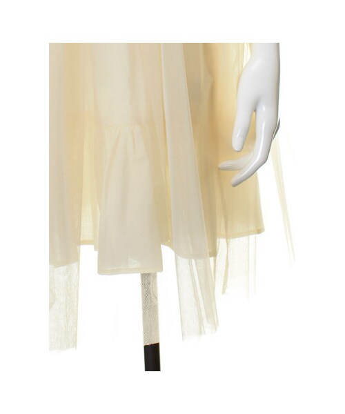 31 Sons de mode（トランテアン　ソン　ドゥ　モード）の「タンク付チュールロングワンピース（ワンピース/ドレス・レディース・グレー/オフホワイト・３６）」の10枚目の写真