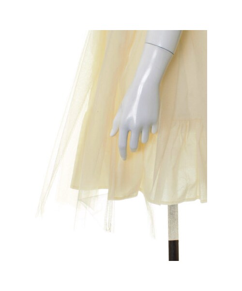 31 Sons de mode（トランテアン　ソン　ドゥ　モード）の「タンク付チュールロングワンピース（ワンピース/ドレス・レディース・グレー/オフホワイト・３６）」の8枚目の写真