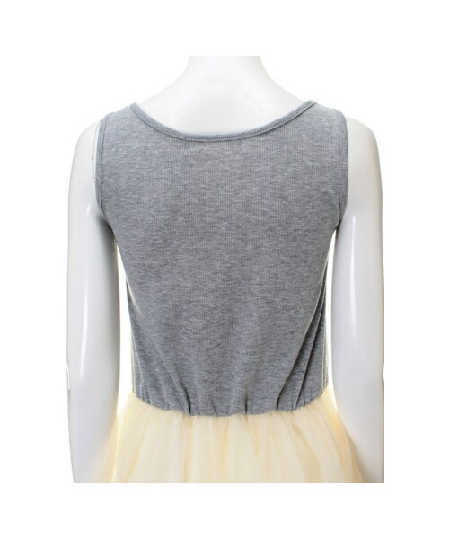 31 Sons de mode（トランテアン　ソン　ドゥ　モード）の「タンク付チュールロングワンピース（ワンピース/ドレス・レディース・グレー/オフホワイト・３６）」の7枚目の写真