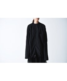 ESSAY | ESSAY SLANT BALLOON SHIRT black(シャツ/ブラウス)