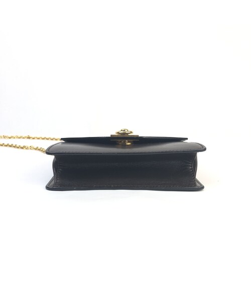 美品　セリーヌ　ガンチーニ　チェーン　ショルダーバッグ CELINE セリーヌ ショルダーバッグ ネイビー ガンチーニ レザー