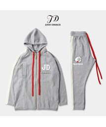 JOHN DERRICK | JD 2piece BebyCashmere Parker setup ジョンデリックベビーカシミアパーカーセットアップ グレー(セットアップ)