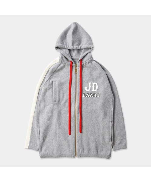 JOHN DERRICK（ジョンデリック）の「JD 2piece BebyCashmere Parker setup ジョンデリックベビーカシミアパーカーセットアップ グレー（セットアップ・メンズ・グレー・M/L）」の2枚目の写真