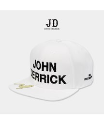 JOHN DERRICK | JD CAP-003”JOHN DERRICK” ジョンデリックロゴ刺繍キャップ ホワイト(キャップ)