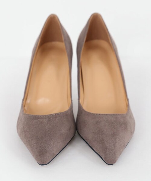 DHOLIC（ディーホリック）の「スエード調ポインテッドトゥシューズ（パンプス・レディース・ブラック/ベージュ/レッド/グレー・230/235/240/245/250）」の3枚目の写真