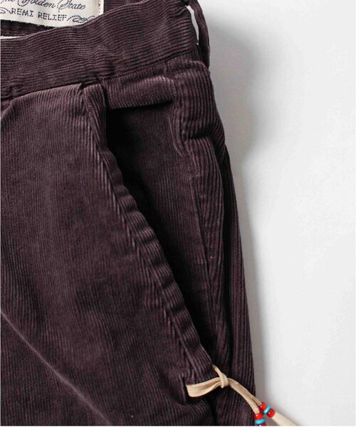 REMI RELIEF（レミレリーフ）の「REMI RELIEF(レミレリーフ)別注ストレッチコーデュロイパンツ（パンツ・メンズ・BLACK/BROWN・S/M/L/XL）」の8枚目の写真