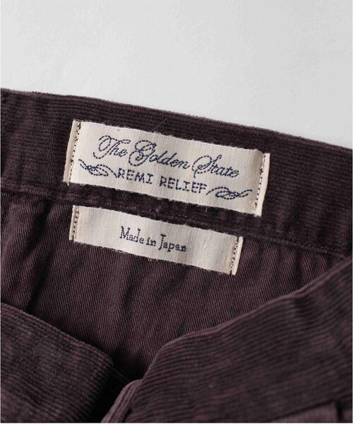 REMI RELIEF（レミレリーフ）の「REMI RELIEF(レミレリーフ)別注ストレッチコーデュロイパンツ（パンツ・メンズ・BLACK/BROWN・S/M/L/XL）」の7枚目の写真