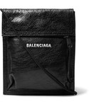 Balenciaga | Balenciaga Arena Logo-Print Creased-Leather Messenger Bag(郵差包)