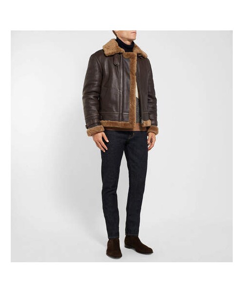 brioni shearling jacket