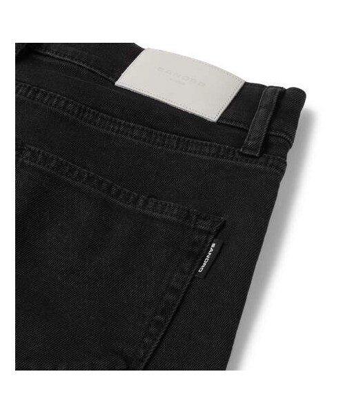 sandro（サンドロ）の「Sandro Skinny-Fit Distressed Stretch-Denim Jeans（デニムパンツ・メンズ・Black・30/32/28/29/33/34）」の5枚目の写真
