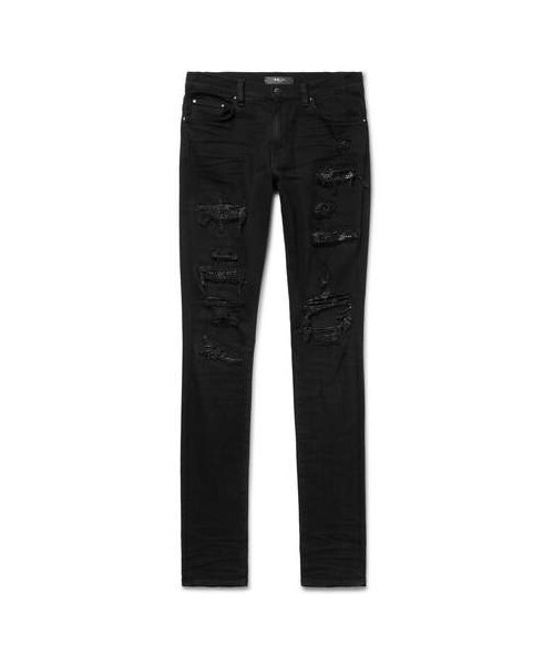 amiri crystal jeans black
