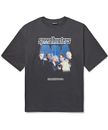 BALENCIAGA | Balenciaga Oversized Printed Cotton-Jersey T-Shirt(Tシャツ/カットソー)