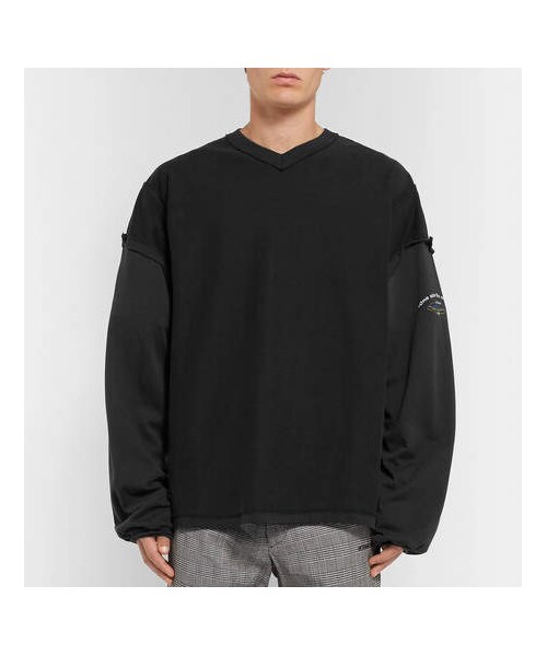 VETEMENTS（ヴェトモン）の「Vetements Oversized Appliquéd Printed Cotton-Jersey T-Shirt（Tシャツ/カットソー・メンズ・Black・L/XS）」の5枚目の写真