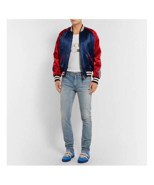 GUCCI（グッチ）の「Gucci Distressed Printed Cotton-Jersey T-Shirt（Tシャツ/カットソー・メンズ・White・XL/M/XXXL/XXL/L/S）」の3枚目の写真