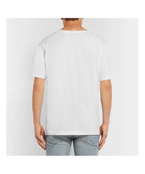 GUCCI（グッチ）の「Gucci Distressed Printed Cotton-Jersey T-Shirt（Tシャツ/カットソー・メンズ・White・XL/M/XXXL/XXL/L/S）」の5枚目の写真