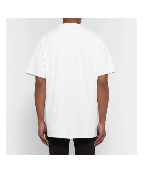 BALENCIAGA(バレンシアガ)の「Balenciaga Logo-Print Cotton-Jersey T-Shirt(Tシャツ/カットソー・メンズ・White・L/XL/M/S)」の2枚目の写真