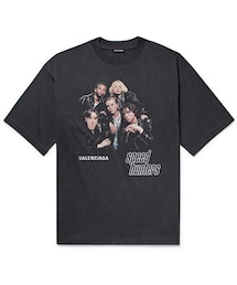 BALENCIAGA | Balenciaga Oversized Printed Cotton-Jersey T-Shirt(Tシャツ/カットソー)