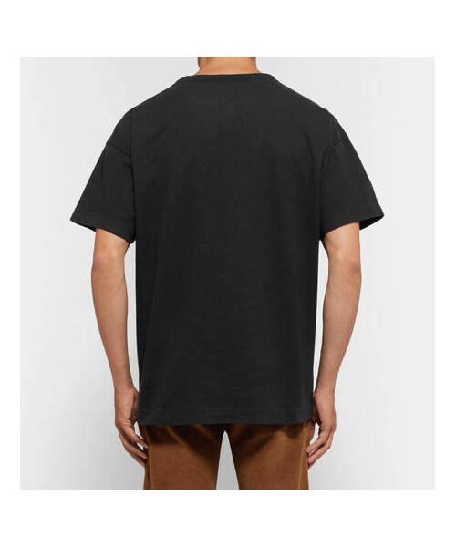Acne Studios（アクネストゥディオズ）の「Acne Studios Logo-Print Garment-Dyed Cotton-Jersey T-Shirt（Tシャツ/カットソー・メンズ・Black・XS/S/M/XL/L）」の5枚目の写真