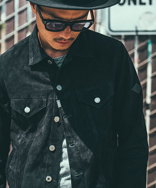 CAMBIO（カンビオ）の「SUEDE LEATHER JACKET スウェードレザーシャツ